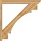 Ekena Millwork Merced Slat Rough Sawn Outlooker, Western Red Cedar, 6"W x 46"D x 46"H OUT06X46X46MRC06RWR - alternate 2